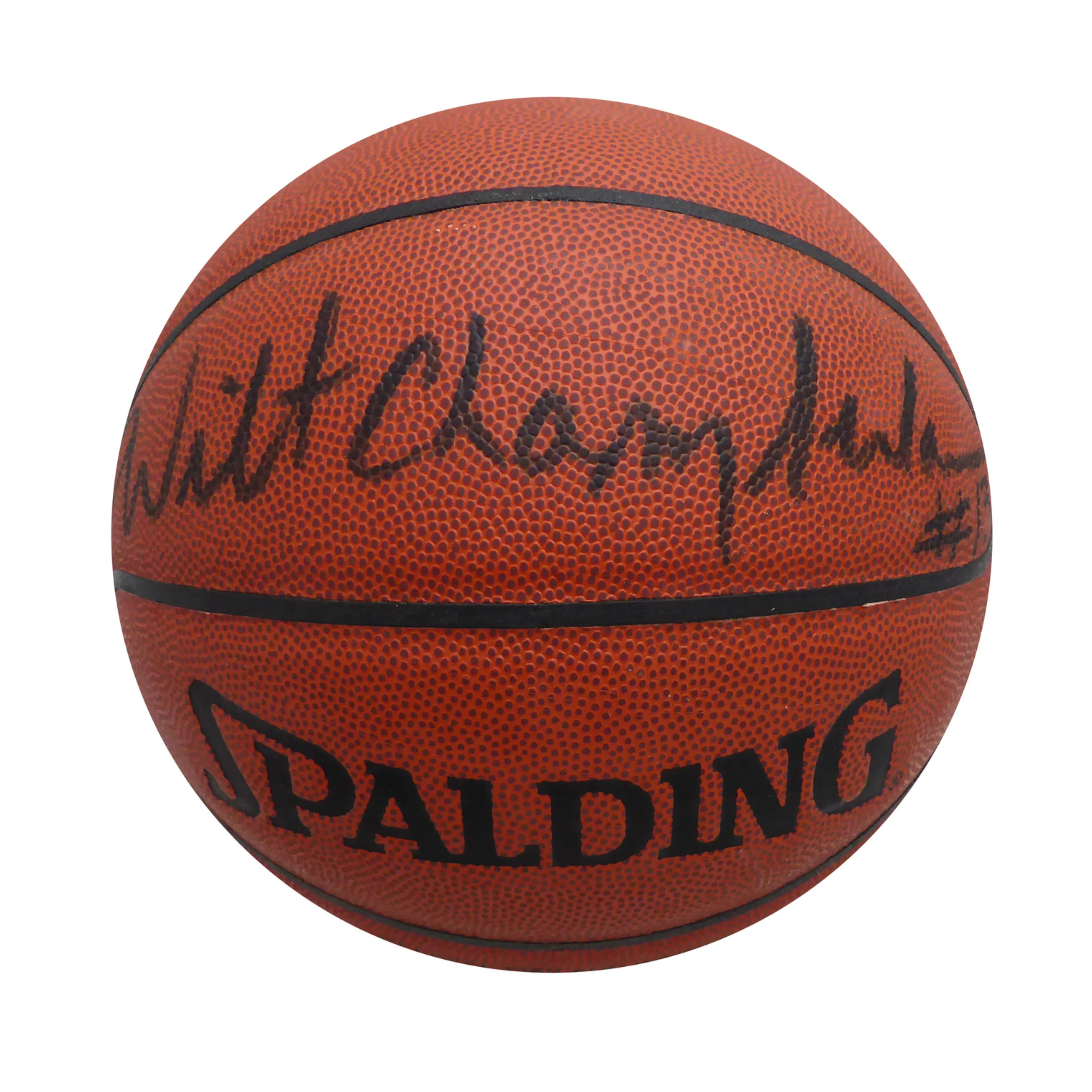Wilt Chamberlain Autographed Official Spalding Basketball Los Angeles Lakers Beckett BAS