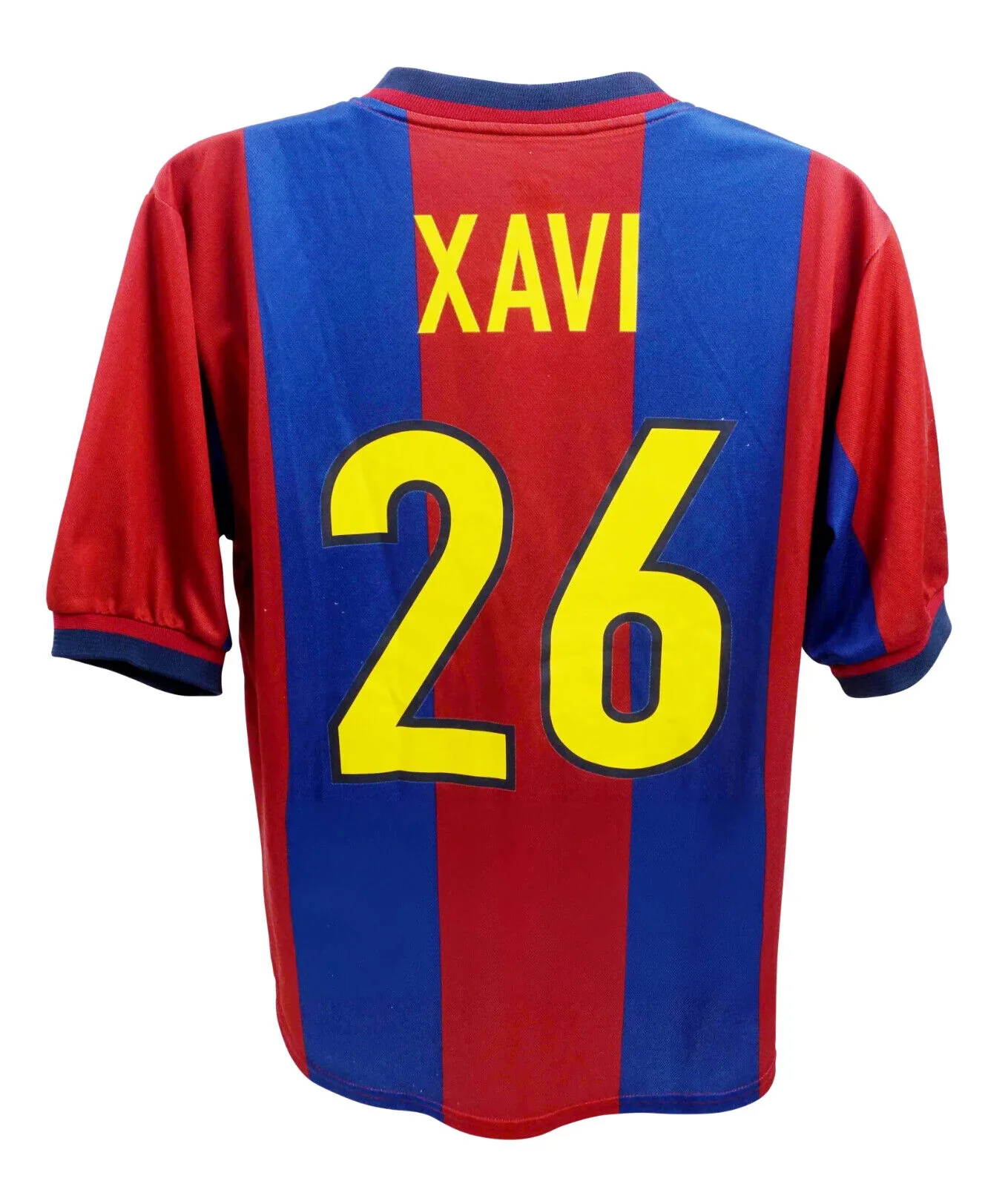 Xavi Hernandez Signed FC Barcelona Home Vintage Soccer Jersey with Beckett COA - Image 4