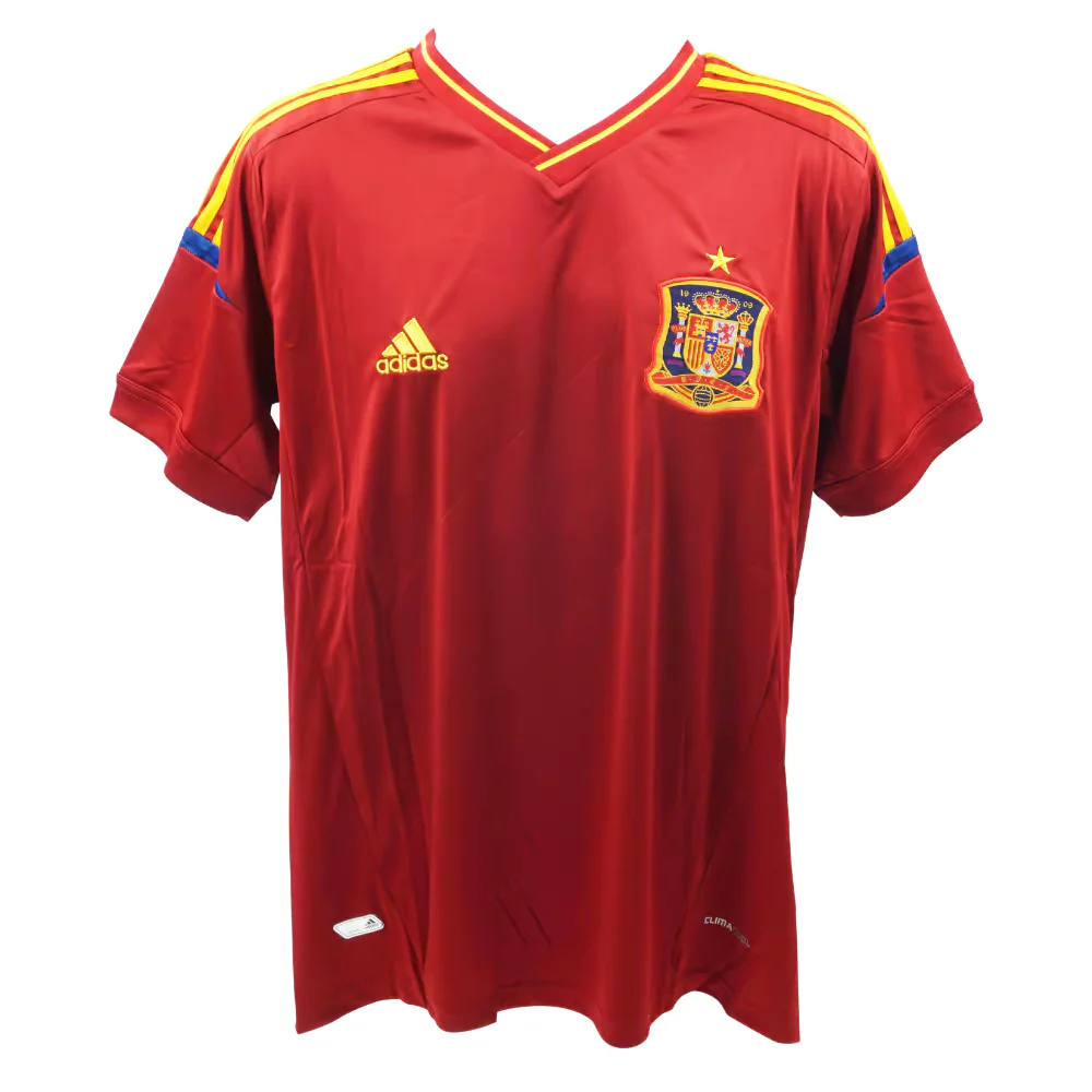 Xavi Hernandez Signed Spain FC Home Soccer Jersey #8 with Beckett COA - Image 4