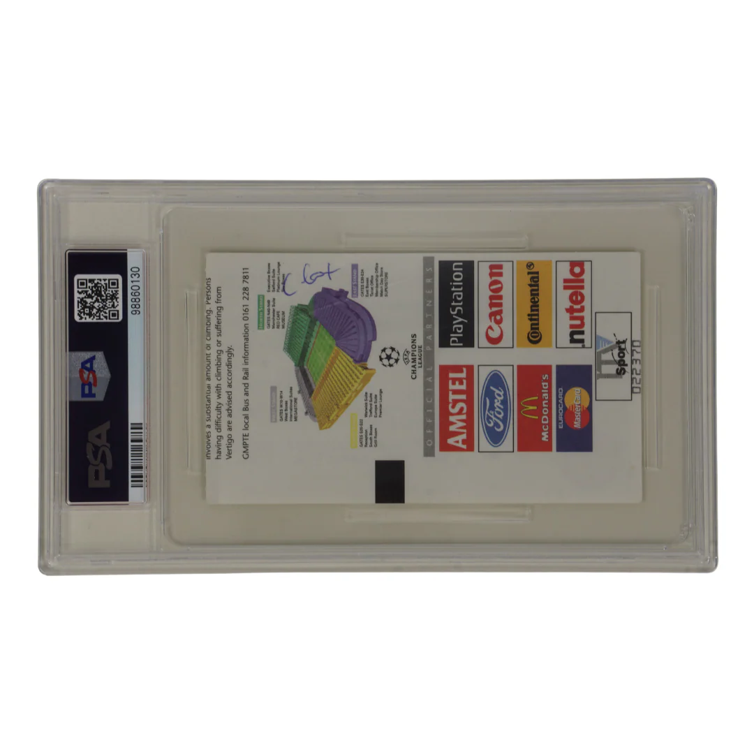 Xavi Signed 1998 UEFA Champions League European Debut Match Ticket – PSA 2 - Image 2